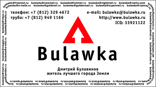 Приватная визитка Дмитрия Булавинова
