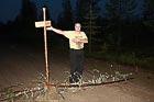 Диман показывает куда надо свернуть