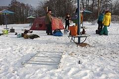 Самодельные ледовые санки-волокуши Самодельные ледовые санки-волокуши