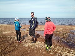 Группа на&nbsp;берегу Тайпаловского залива