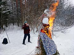 Сжигание масленичного чучела Сжигание масленичного чучела